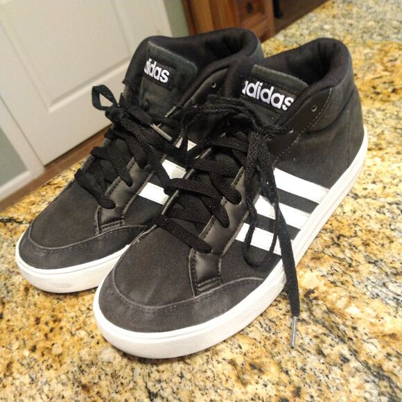 Adidas VS Set Mid Athletic Sneaker Black White Casual Shoes Men\'s Sz 7.5 BB9890 main image 13